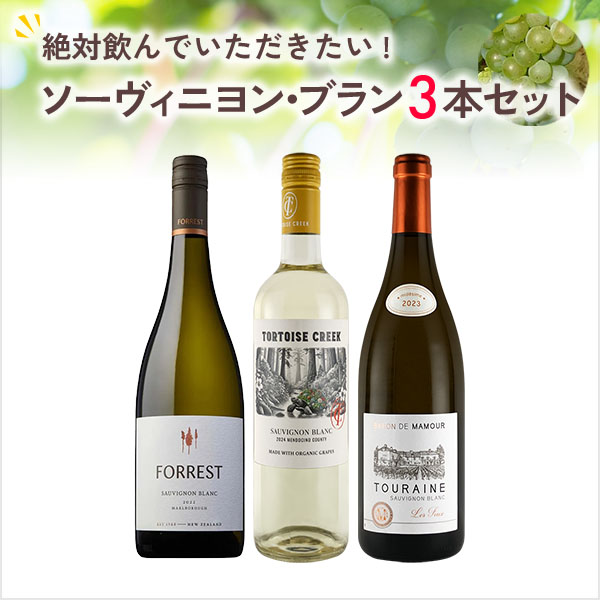 絶対に飲んでいただきたいソーヴィニヨン・ブラン3本セット