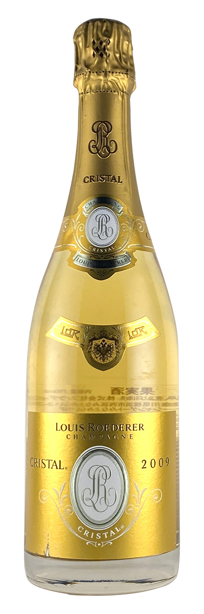 ルイ・ロデレール クリスタル 2009年（ラベルに若干の傷、汚損などがあります）